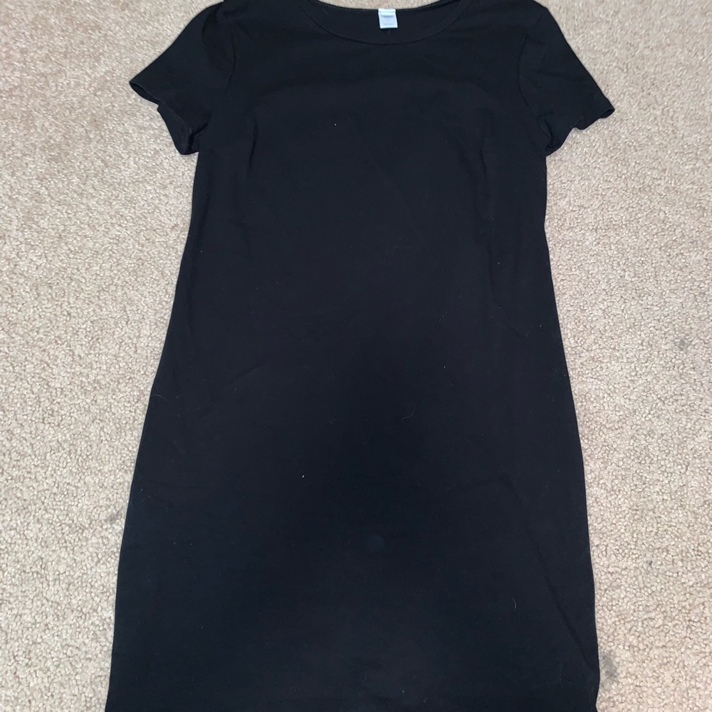Black t-shirt dress